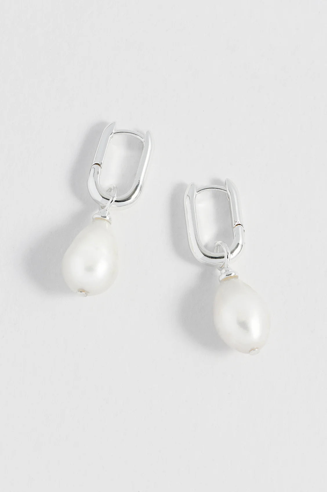EB Edit Pearl Drop Link Earrings