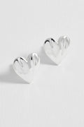 EB EditMolten Heart Stud Earrings