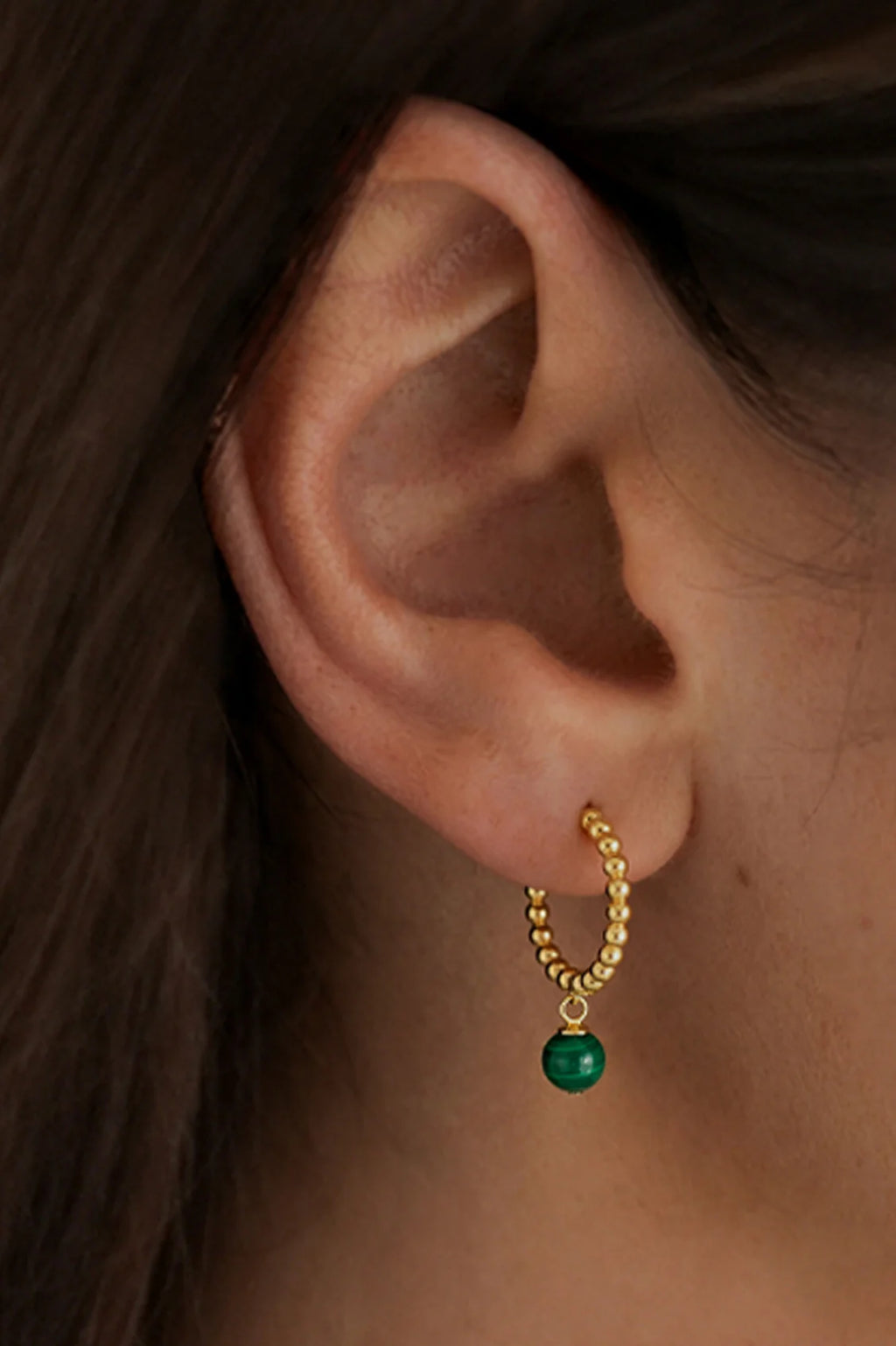 EB Wellness Gemstones drop Hoops