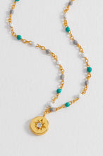 Load image into Gallery viewer, CZ Star Pendant Beaded Necklace
