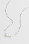 Beaded Chain And Pearl Necklace
