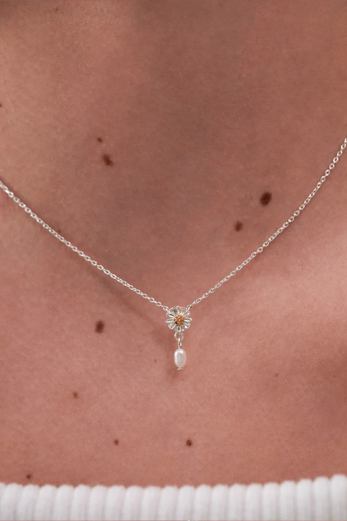 Wildflower Pearl Drop Necklace