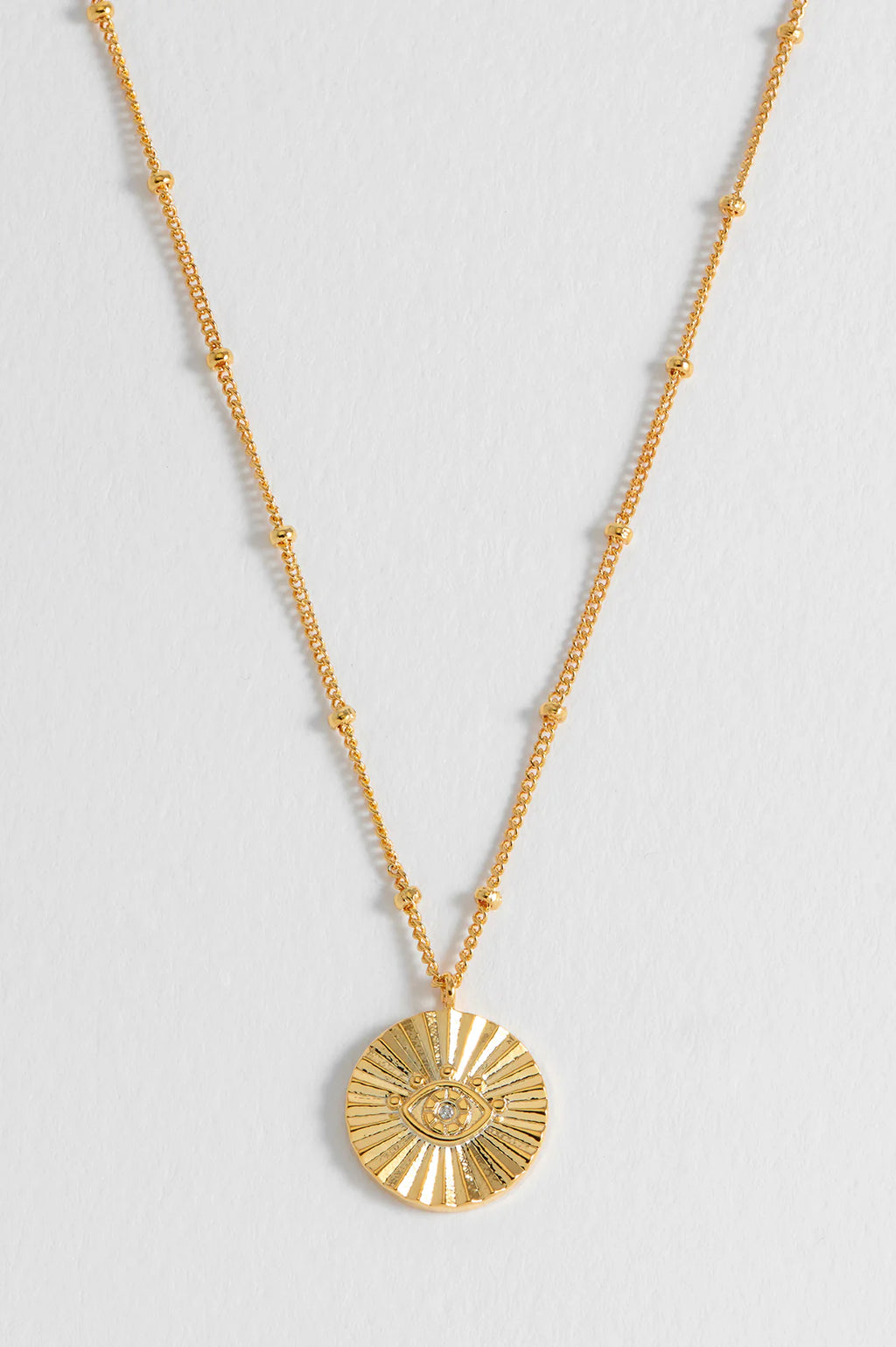 Boho Eye Coin Necklace