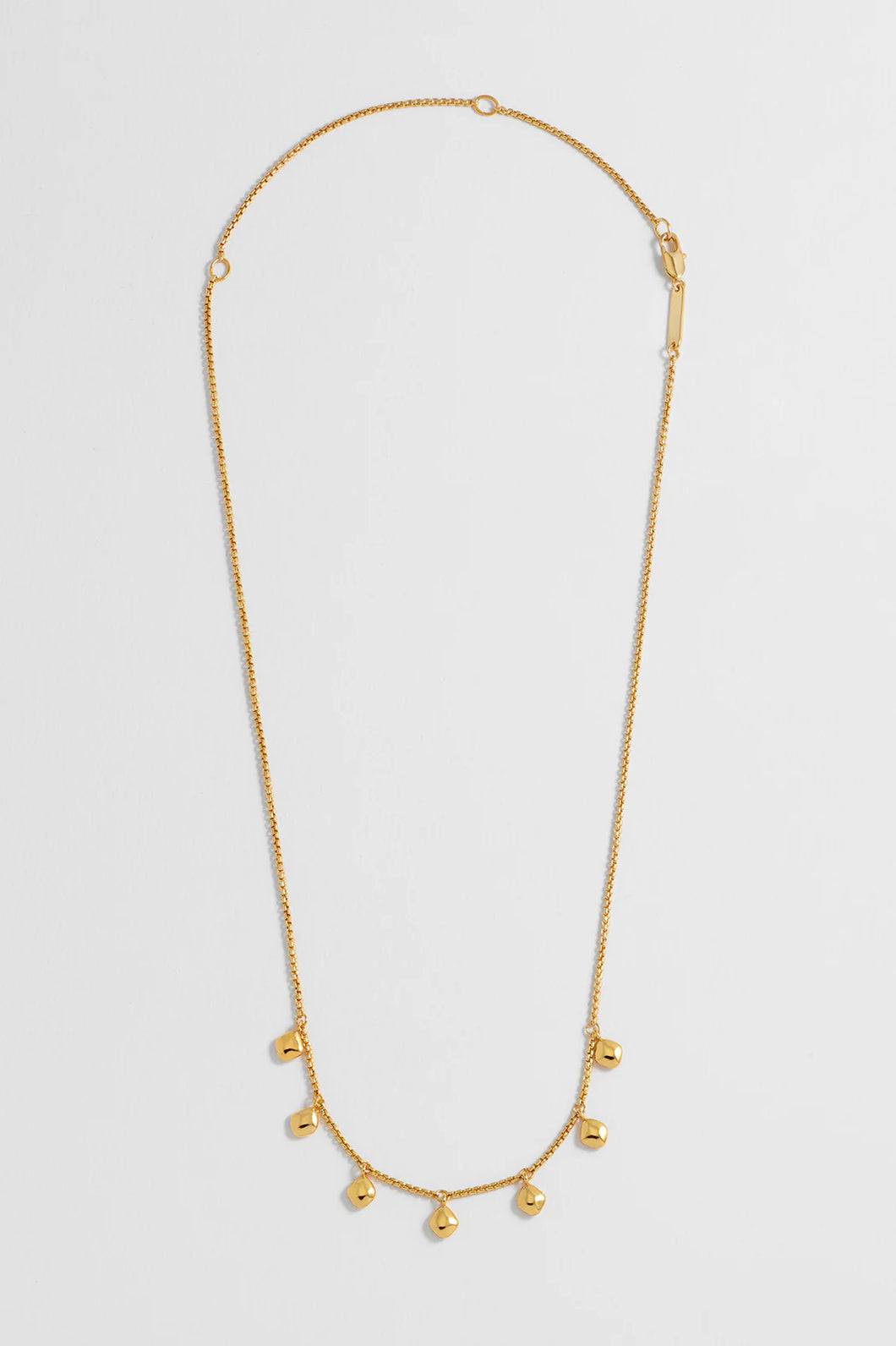 EB EDIT WATERPROOF PVD COATED Multi Pebble Necklace - Gold Plated