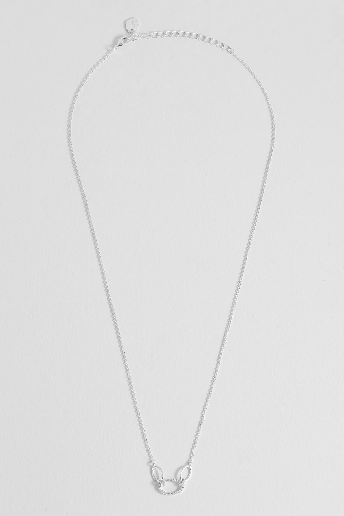 Oval Link CZ Chain Necklace