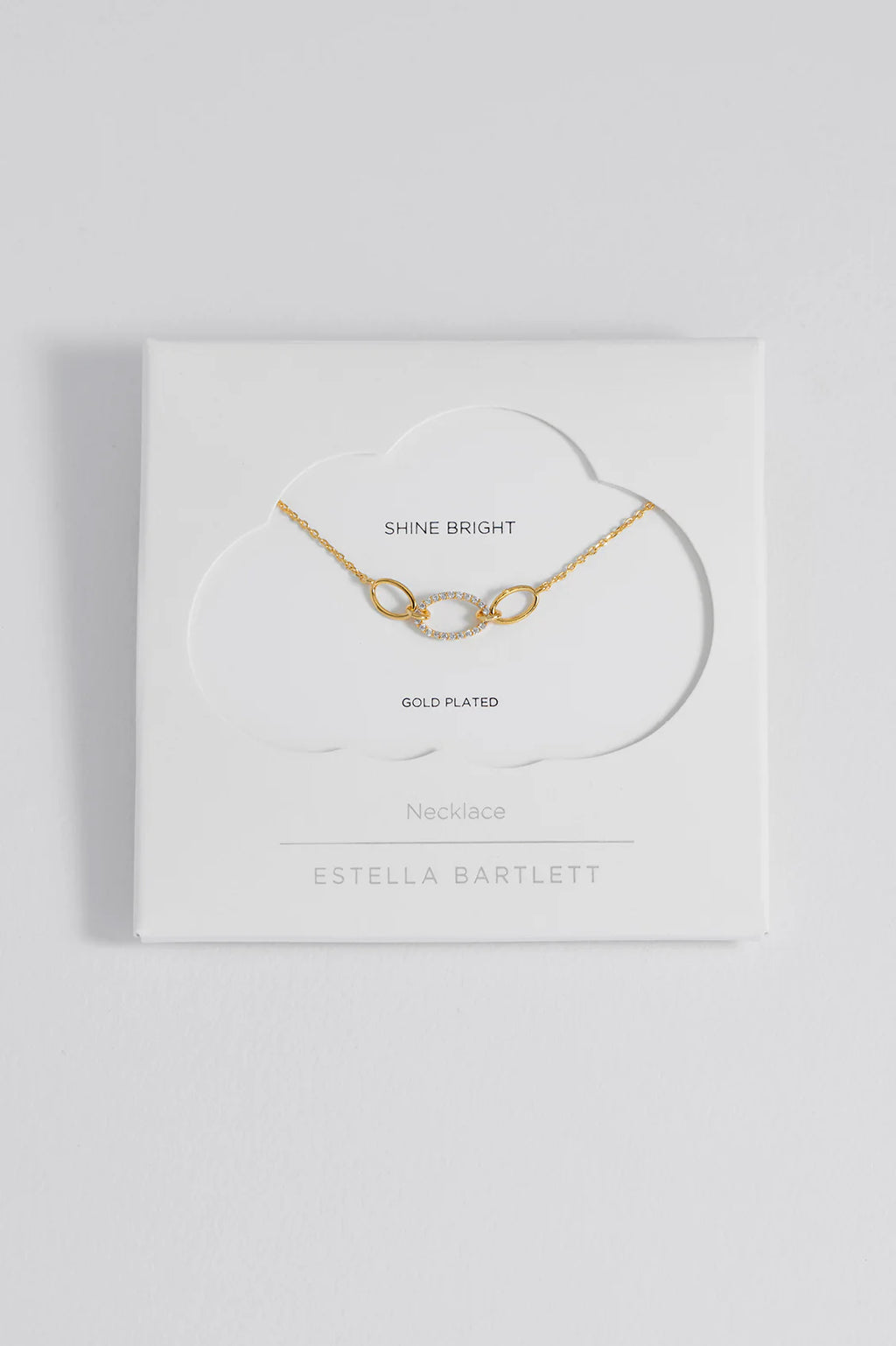 Oval Link CZ Chain Necklace