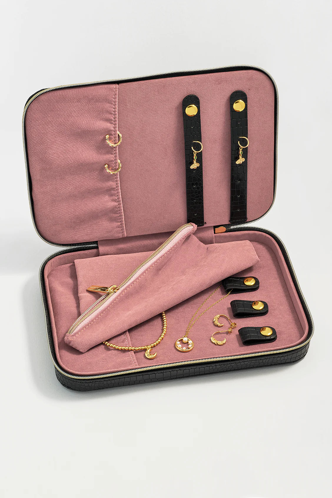 Book Shape travel Jewellery Box - green