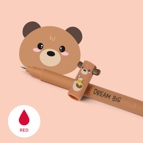 Legami erasable gel pen with teddy bear design barrel