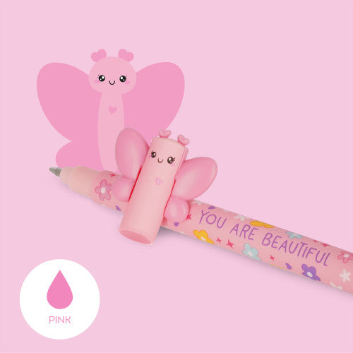 Legami erasable gel pen with butterfly design barrel