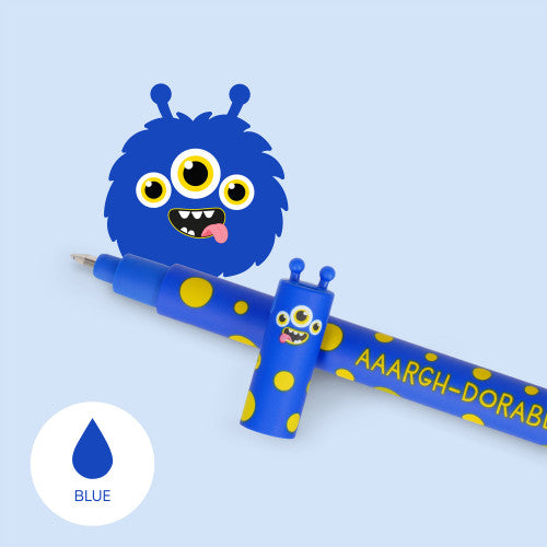 Legami erasable gel pen with monster design barrel