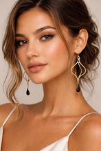 Load image into Gallery viewer, model wearing Elin hook earrings RAS Spanish  Jewellery – ORA Gallery Sheffield
