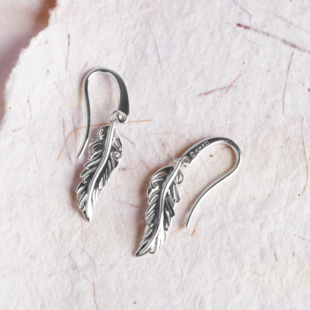 KIT HEATH Kit Heath Feather Wisp  Drop Earrings