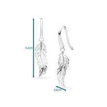 Load image into Gallery viewer, KIT HEATH Kit Heath Feather Wisp  Drop Earrings
