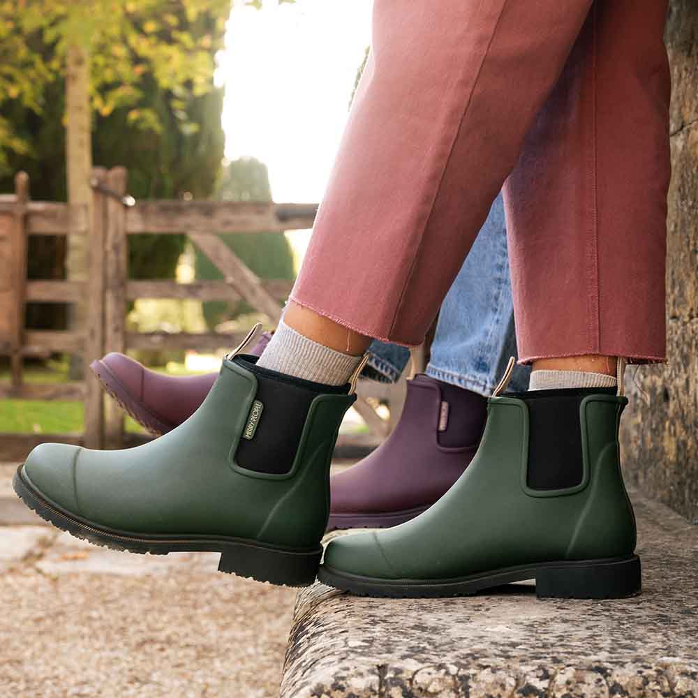 Bobbi Wellington Ankle Boot // Forest GREEN