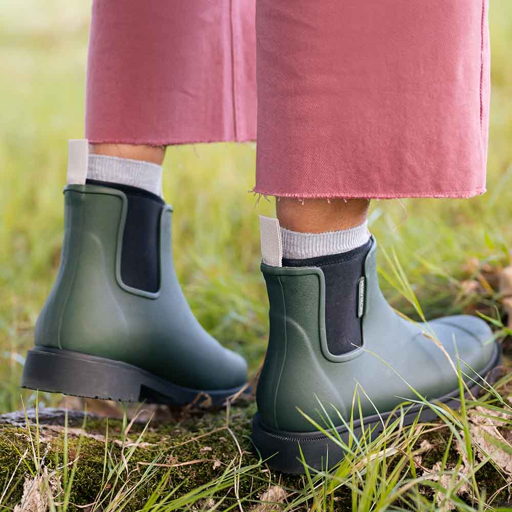 Bobbi Wellington Ankle Boot // Forest GREEN