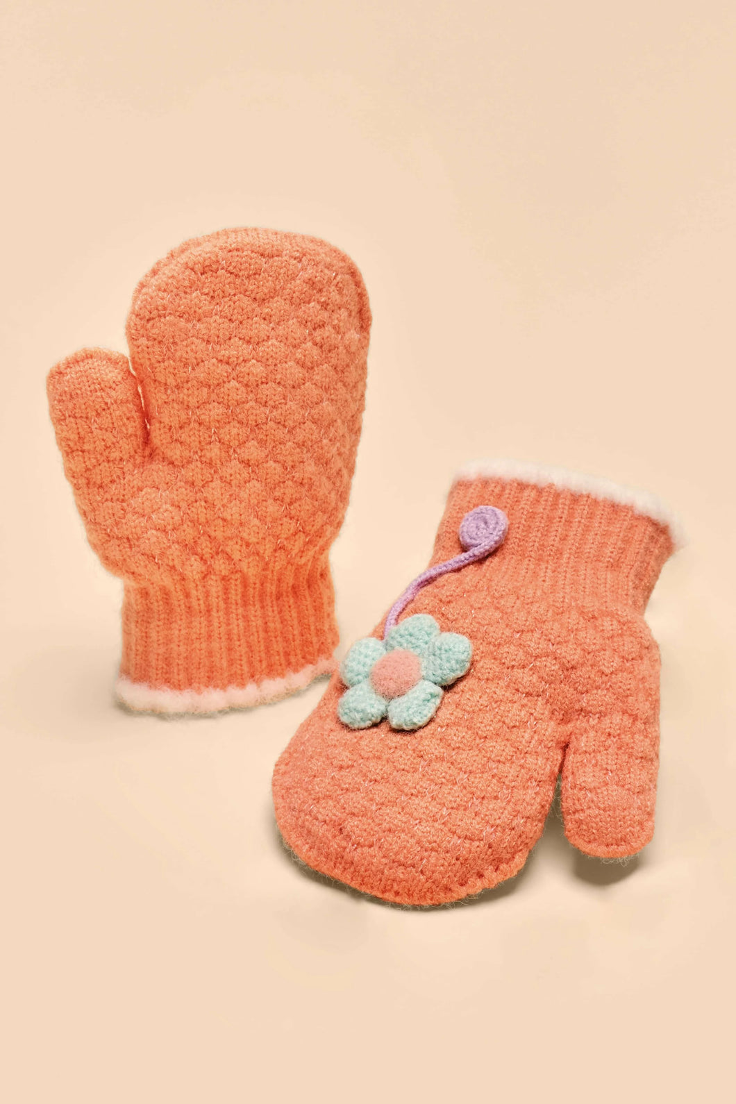 POWDER Perfect Pansy Coral Mittens