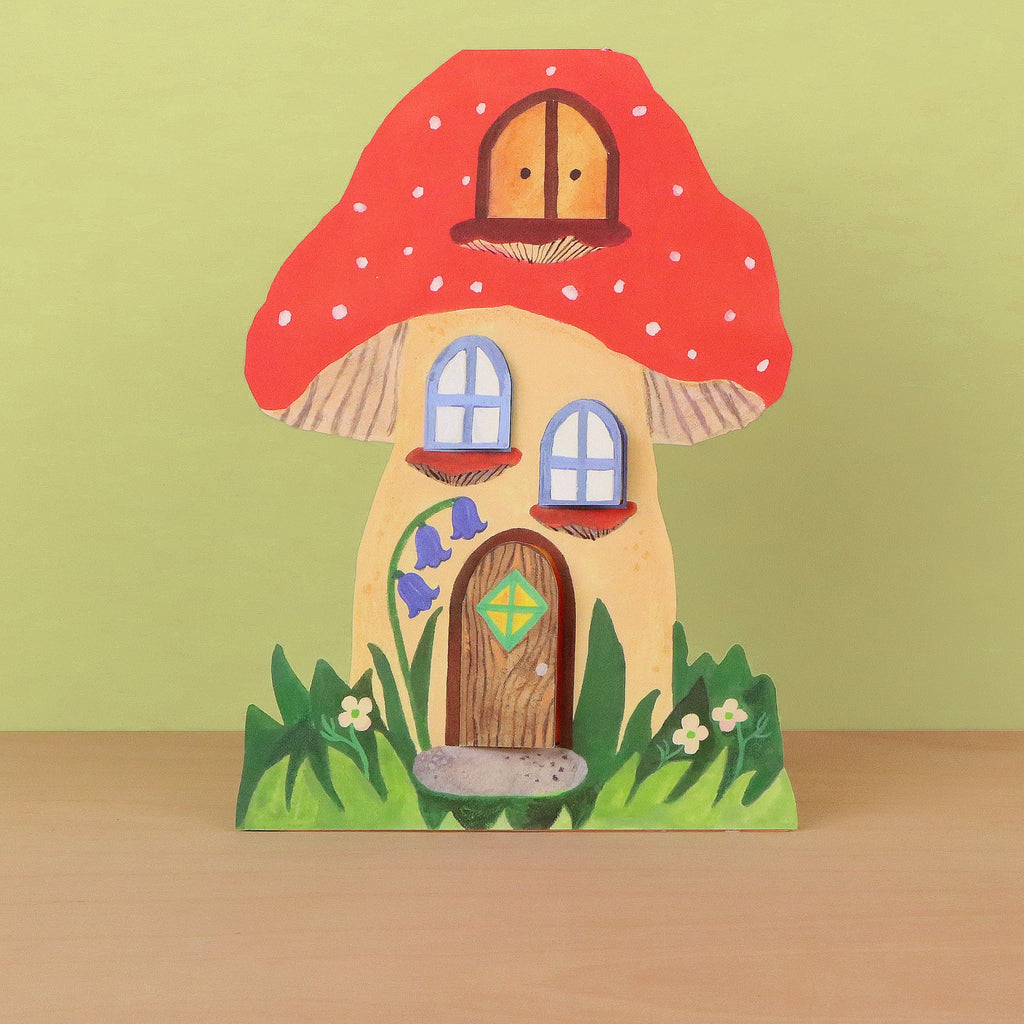 Toadstool Cottage Greeting Card