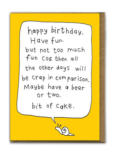 Hazel Bee - Birthday funny Greeting Card series (Copy)