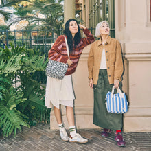 Load image into Gallery viewer, Denim Stripe and/or Summer Leopard packshot for colour context
