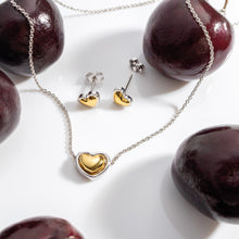 Load image into Gallery viewer, Kit Heath Heart of Gold Stud Earrings | Sculpted Mini Heart
