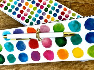 Notepad with pen