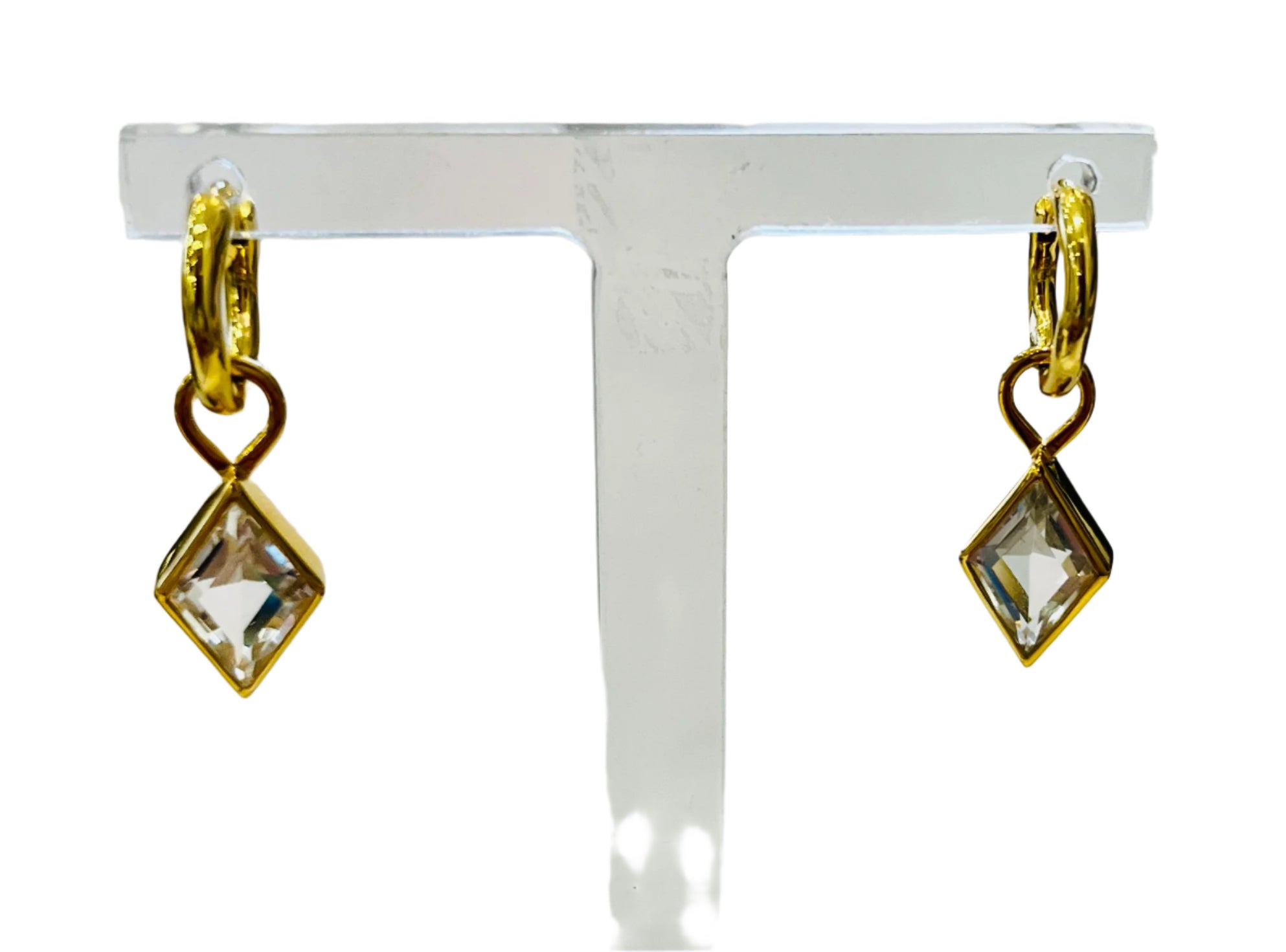 Gemstones Huggies  earrings