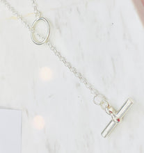 Load image into Gallery viewer, Chris Lewis T Bar Lariat necklace
