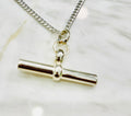 Sterling Silver T Bar Pendant by Chris Lewis