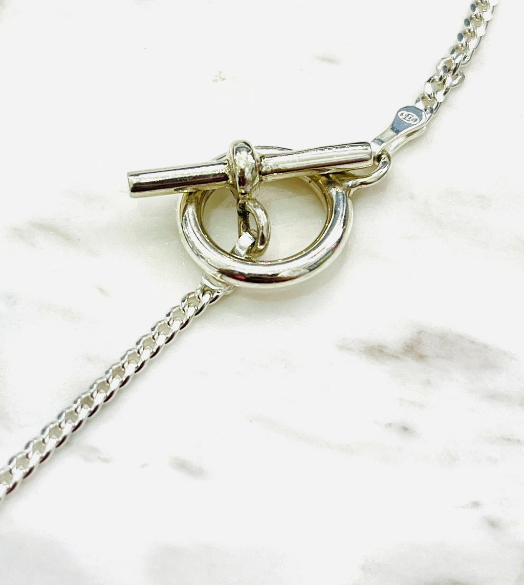 Sterling Silver T Bar Pendant by Chris Lewis