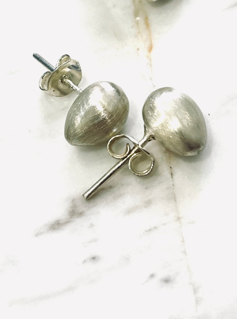 Stone Stud Earrings – Sterling Silver by Chris Lewis