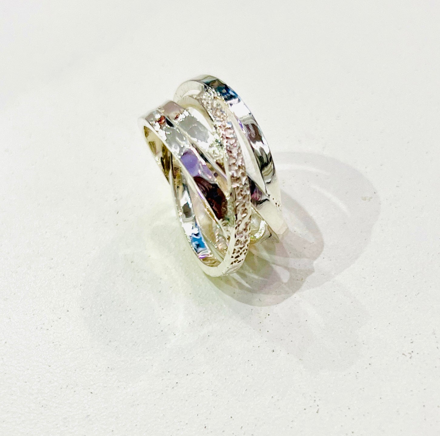 Classic Intertwined Ring – Sterling Silver by Chris Lewis