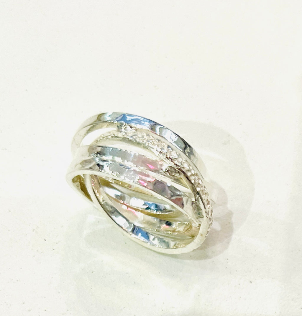 Classic Intertwined Ring – Sterling Silver by Chris Lewis