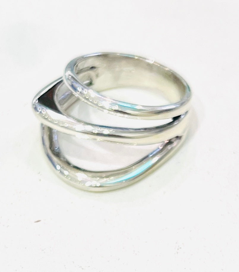 Levels Rings – Sterling Silver by Chris Lewis