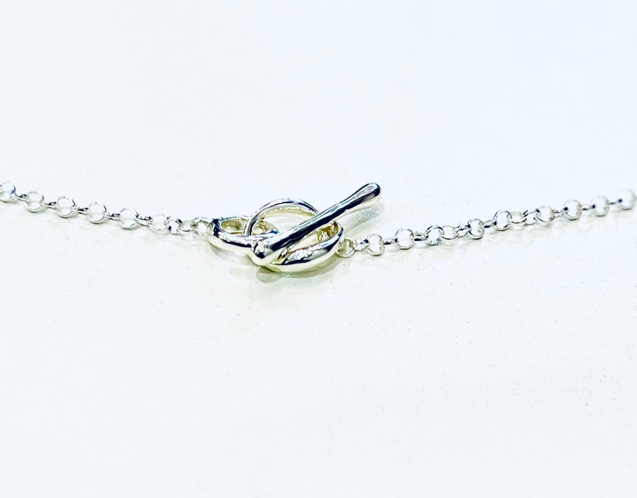Sterling Silver Textured T-Bar  Pendant by Chris Lewis