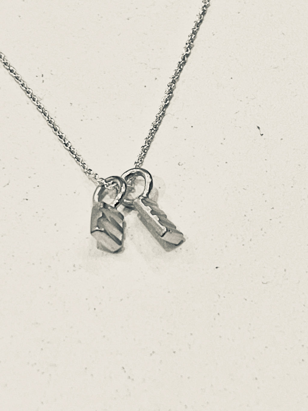Adele Taylor Small Double Rectangle Necklace – Sterling Silver | Handmade in Sheffield