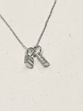 Adele Taylor Small Double Rectangle Necklace – Sterling Silver | Handmade in Sheffield