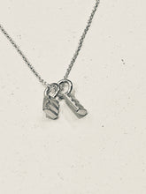 Load image into Gallery viewer, Adele Taylor Small Double Rectangle Necklace – Sterling Silver | Handmade in Sheffield
