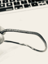 Load image into Gallery viewer, Adele Taylor Oxidised Sterling Silver Bangle – Hammered Design | Handmade in Sheffield
