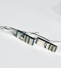 Adele Taylor rectangular geometric Earrings –  Silver & 14ct Gold Detail | Handmade in Sheffield (Copy)