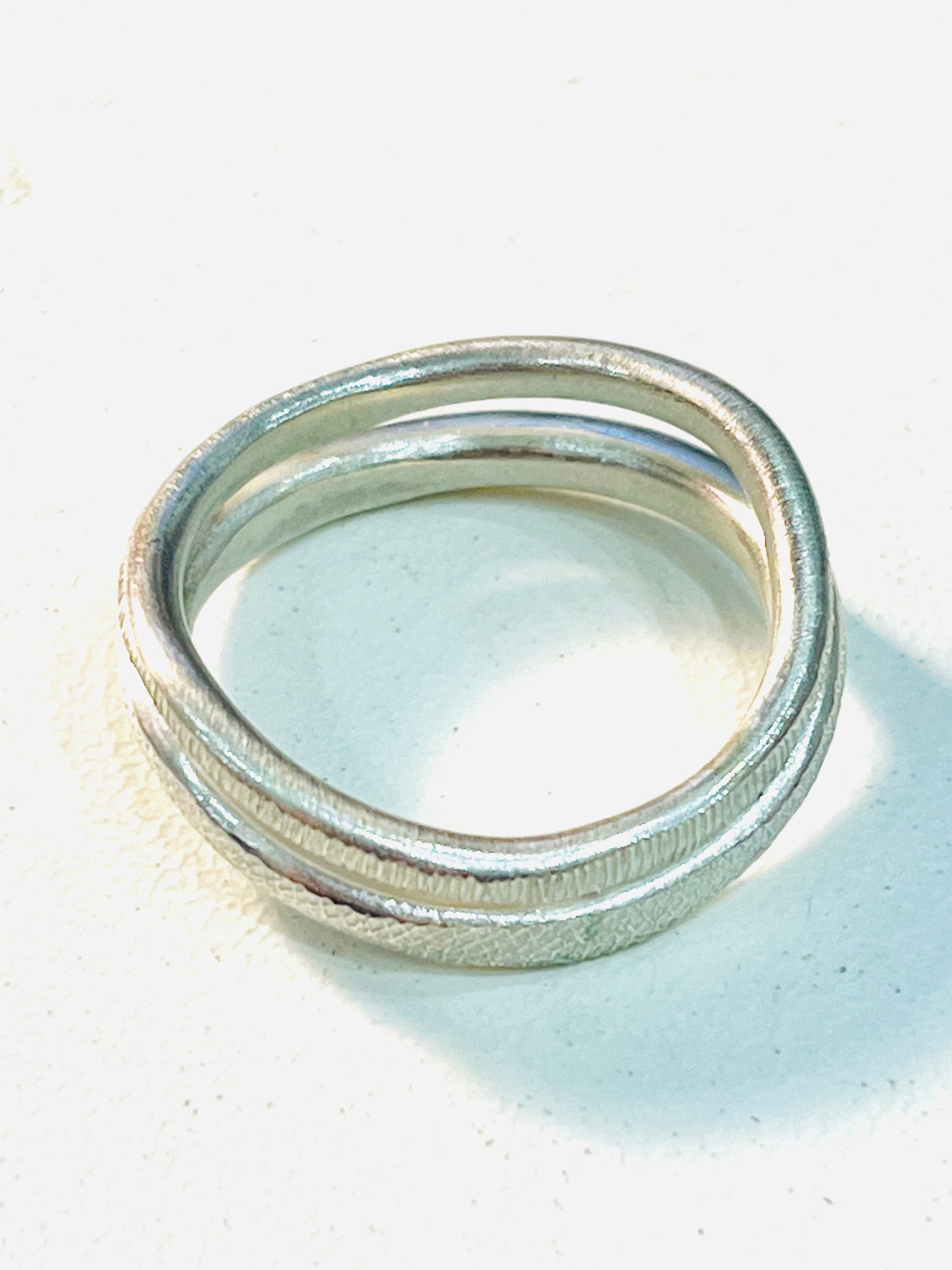 Adele Taylor Sterling steel ring- Handmade in Sheffield