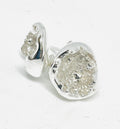 Chris Lewis Sterling Silver Geode Stud Earrings