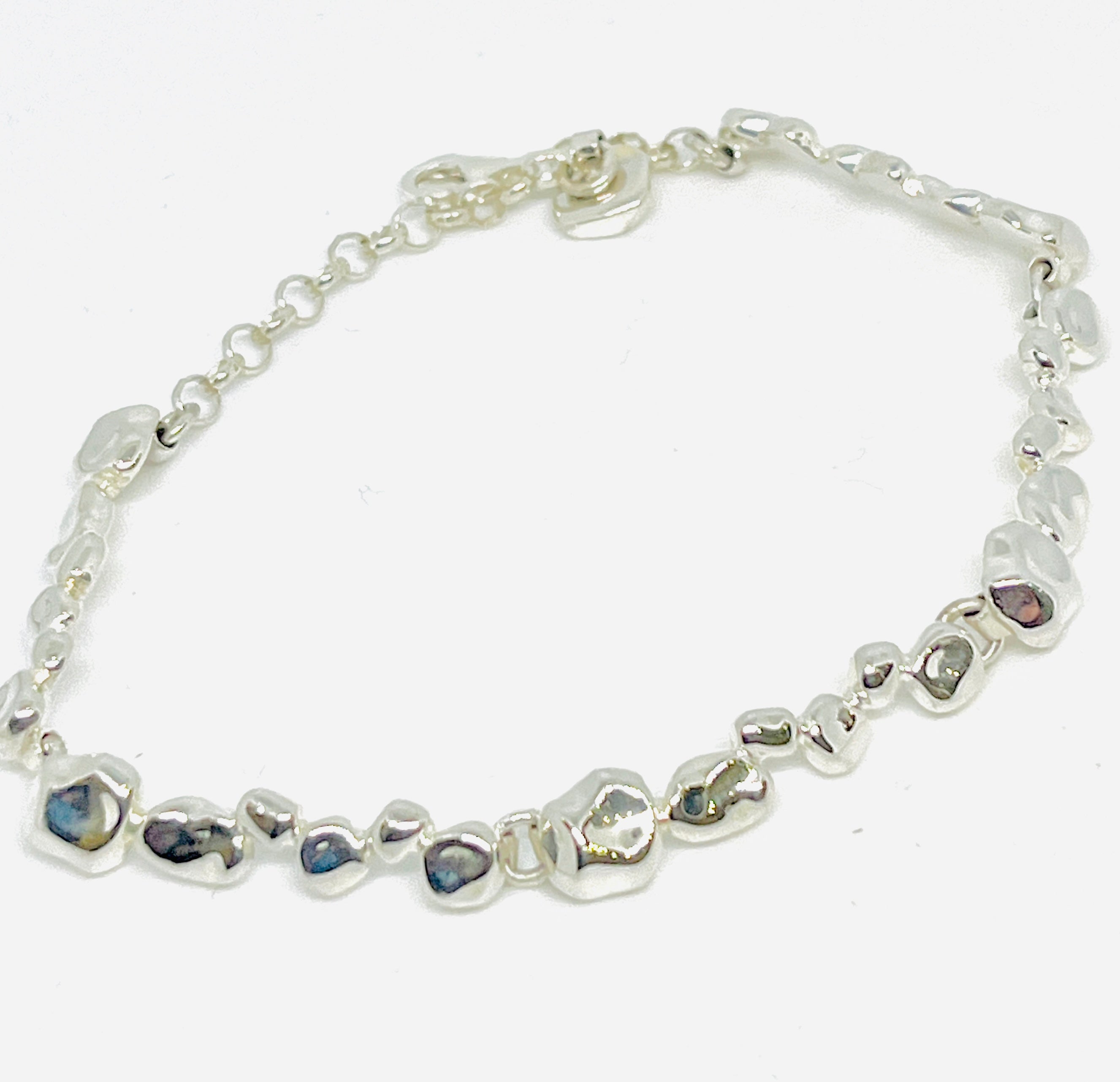 Chris Lewis Sterling Silver Mosiac Bracelet
