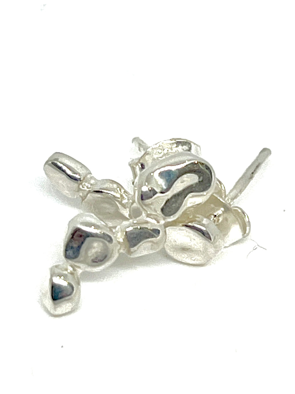 Chris Lewis Sterling Silver Mosiac Stud Earrings