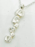 Chris Lewis Sterling Silver Mosiac Small Pendant Necklace
