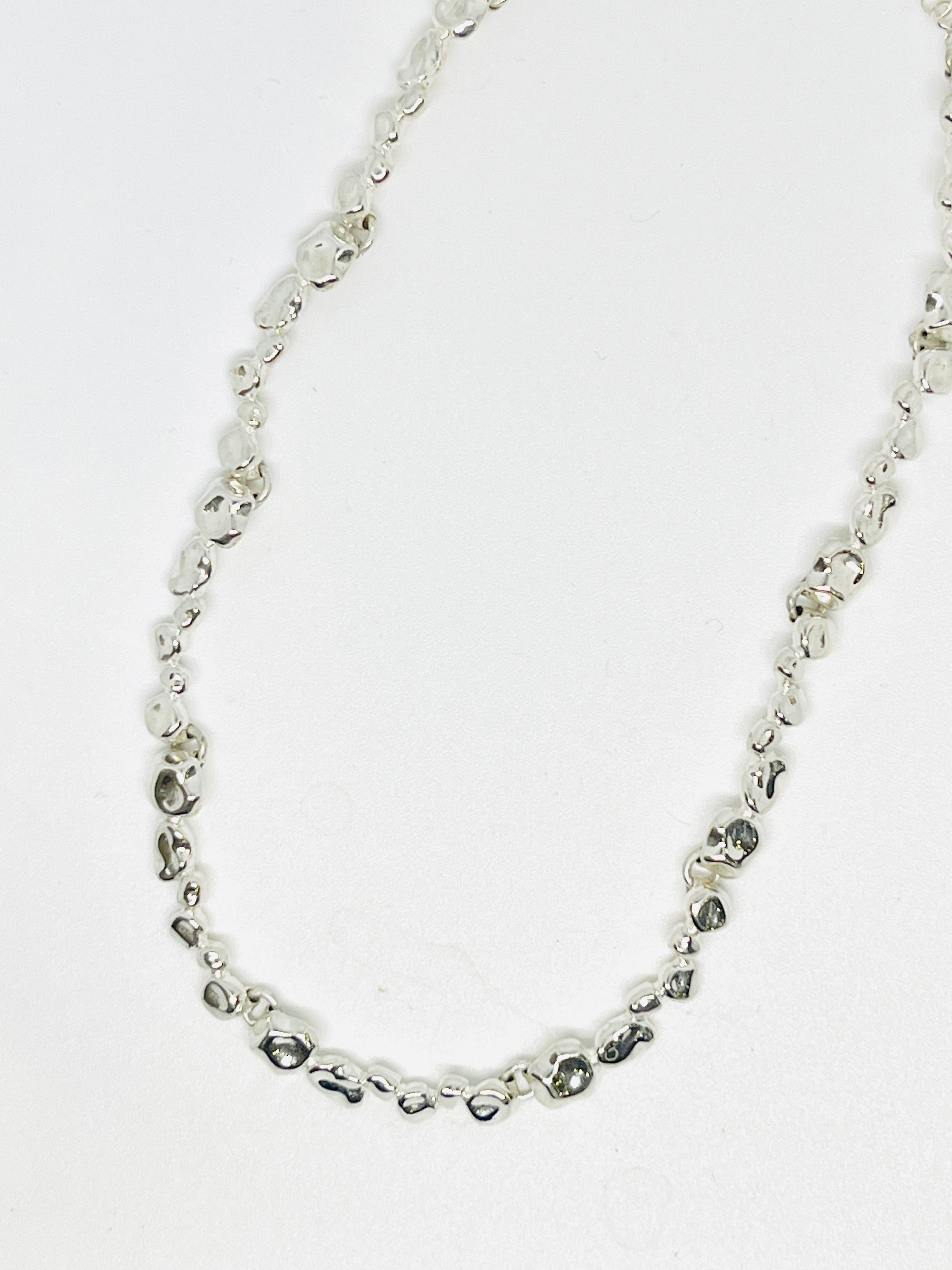 Chris Lewis Sterling Silver Mosiac Necklace