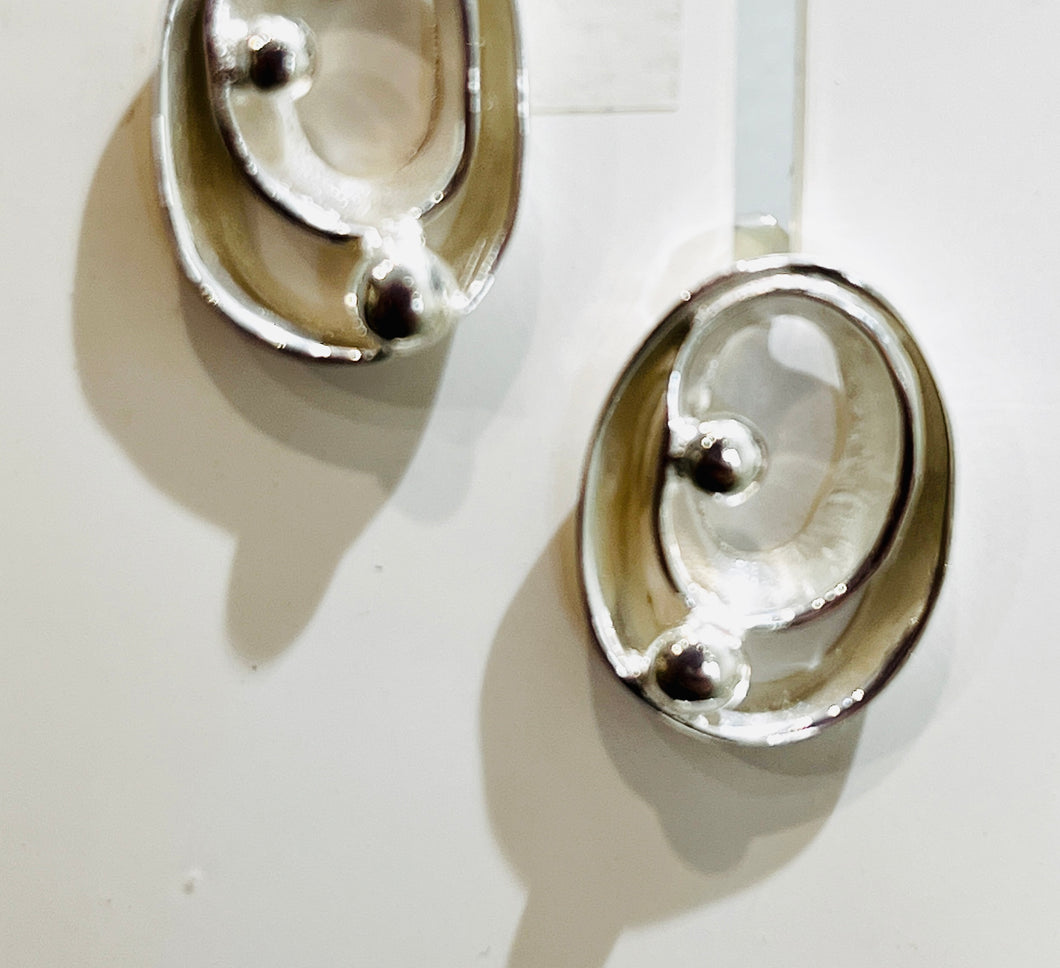 Chris Lewis Ovals and Balls stud earrings