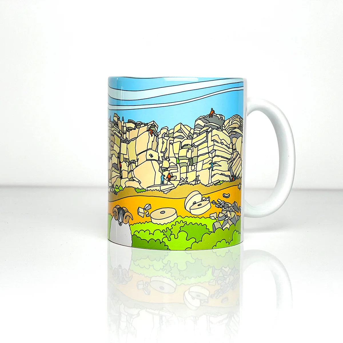 Peak District Image mugs  – Stanage Edge Trip Tick - Peak District