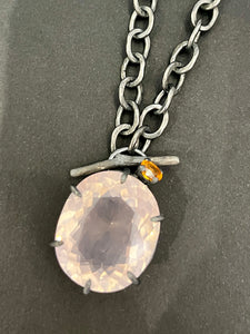 Jennie Gill oxidised silver statement necklace