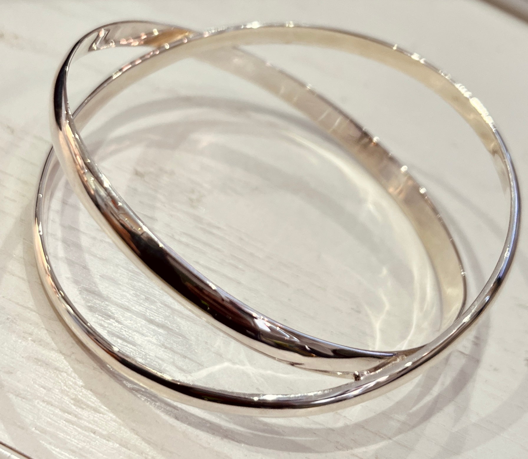 Chris Lewis Sterling silver NEW double  bangle