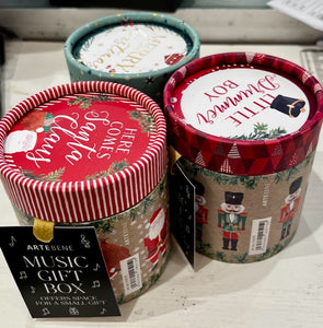 Music gift boxes- Three designs Assorted-Christmas